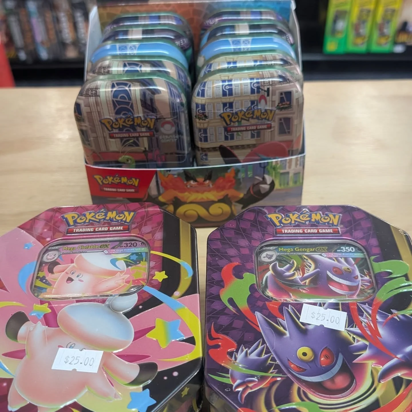 More Pokemon available today! We have a very limited supply of pokemon that are available today. 
Our next restock looks to be next week.