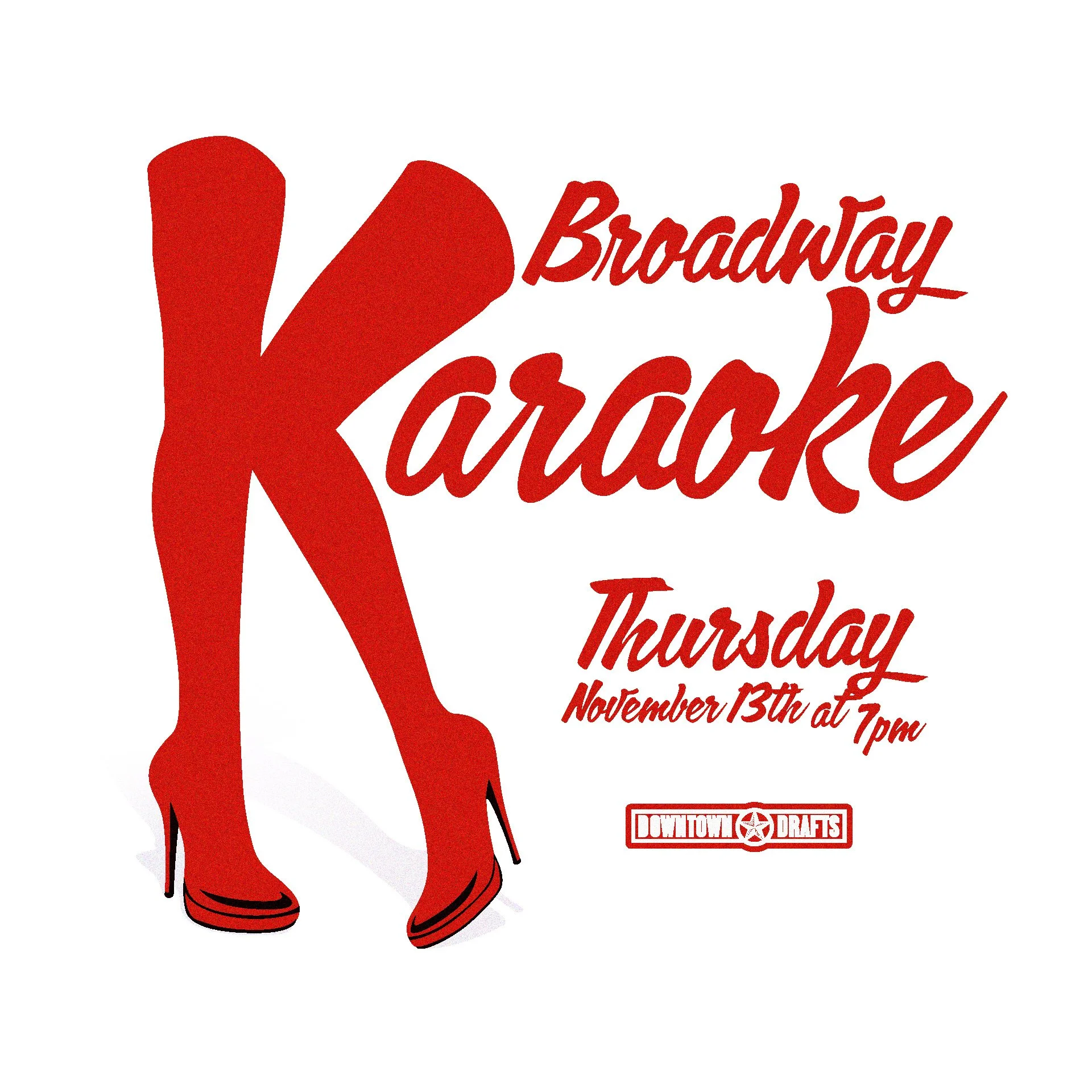 🎭 BROADWAY KARAOKE 🎭
Take center stage and let your inner star shine! 🌟 Join us Thursday, November 13th at 7PM for a night of show tunes, big voices, and dramatic flair. Whether you&rsquo;re belting Wicked, Les Mis, or Hamilton, the stage is yours
