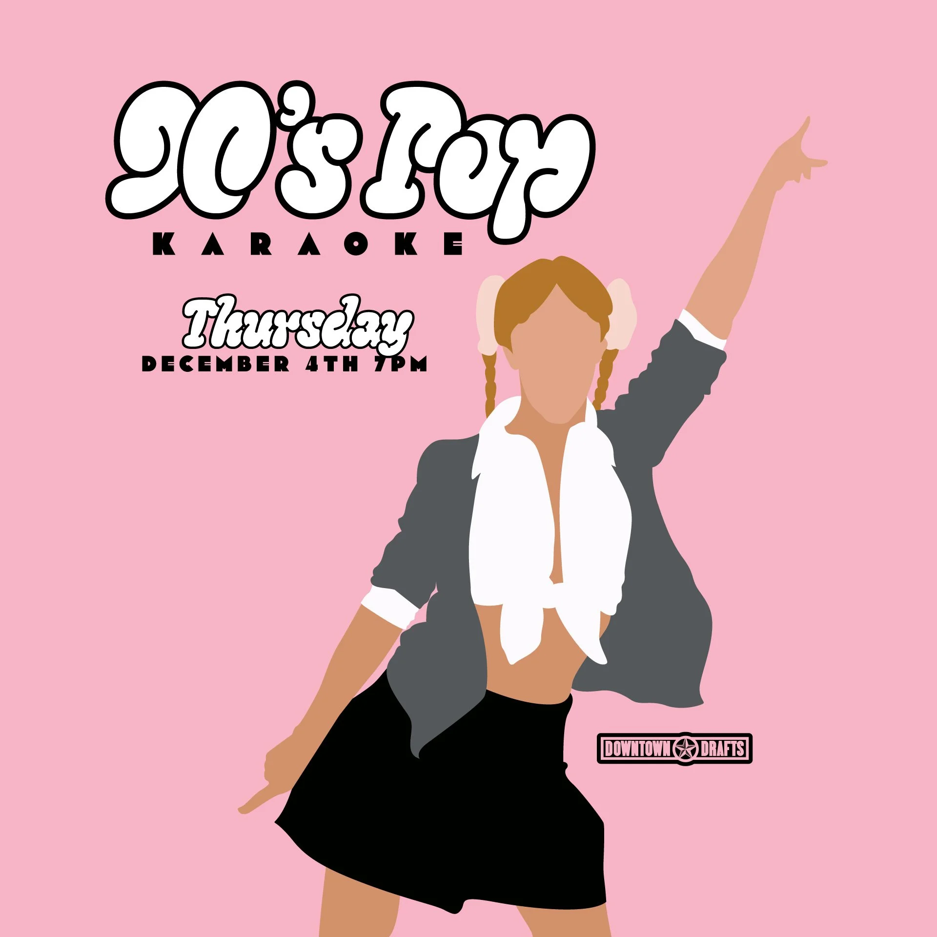 Break out the glitter, the choreography, and your most dramatic key change because 90&rsquo;s Pop Karaoke is happening Thursday December 4th at 7pm! 💖🎤✨

Backstreet Boys, Britney, Mariah, Spice Girls, TLC, Janet&hellip; if it ruled the pop charts i