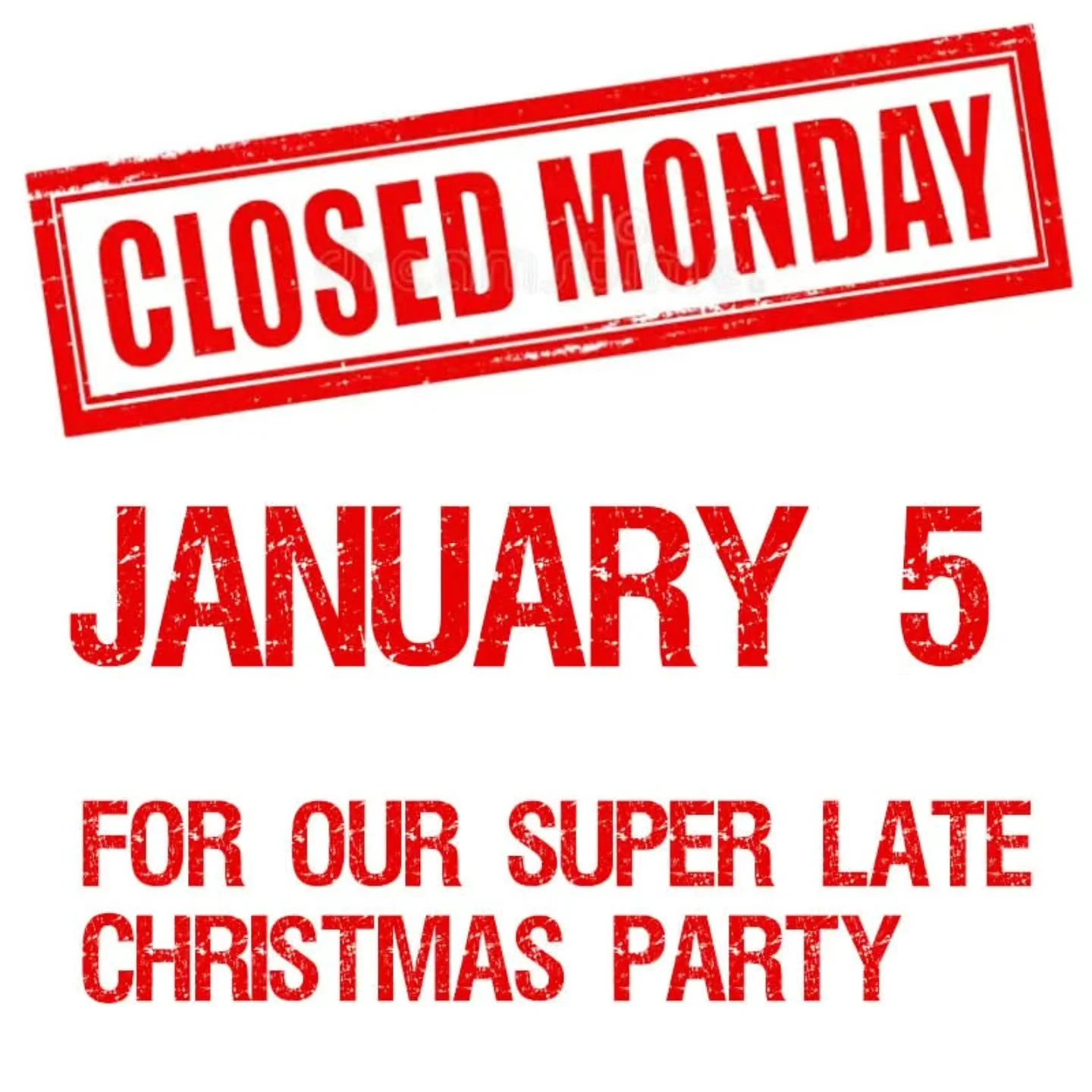 This group of chronically late people is having its chronically late Christmas party today! See you TOMORROW! ✌️❤️🍺