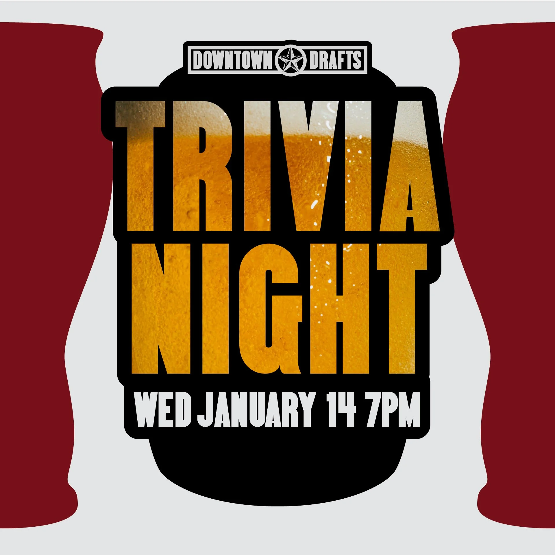 🧠 **GENERAL TRIVIA** 🧠

Your midweek brain workout is back. Join us **Wednesday, January 14th at 7pm** for General Trivia where literally anything can come up and confidence is half the strategy.

Grab your smartest friends, enjoy a few beers, and 