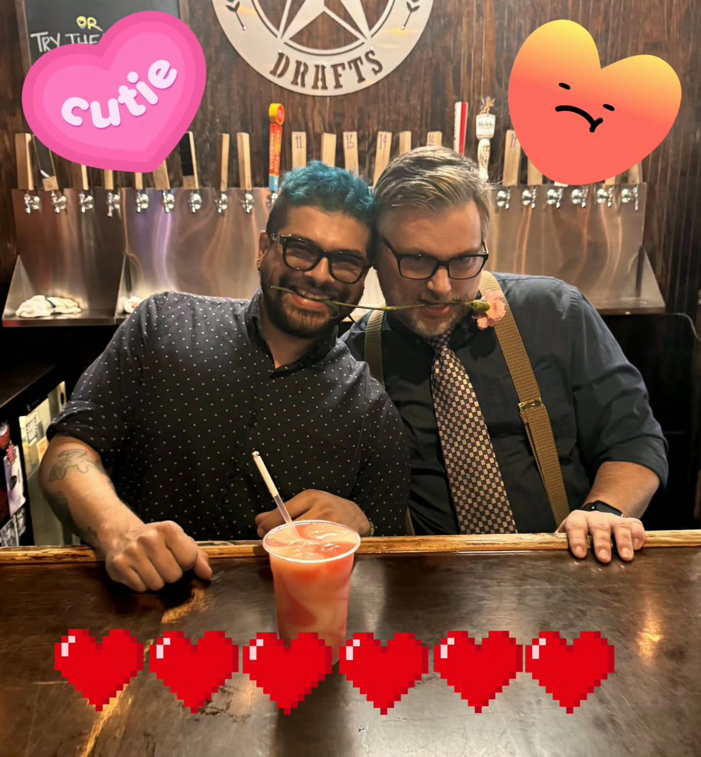 It's Valentines Day, and where better to spend it than at Drafts with these guys? Come see us! 😍💝