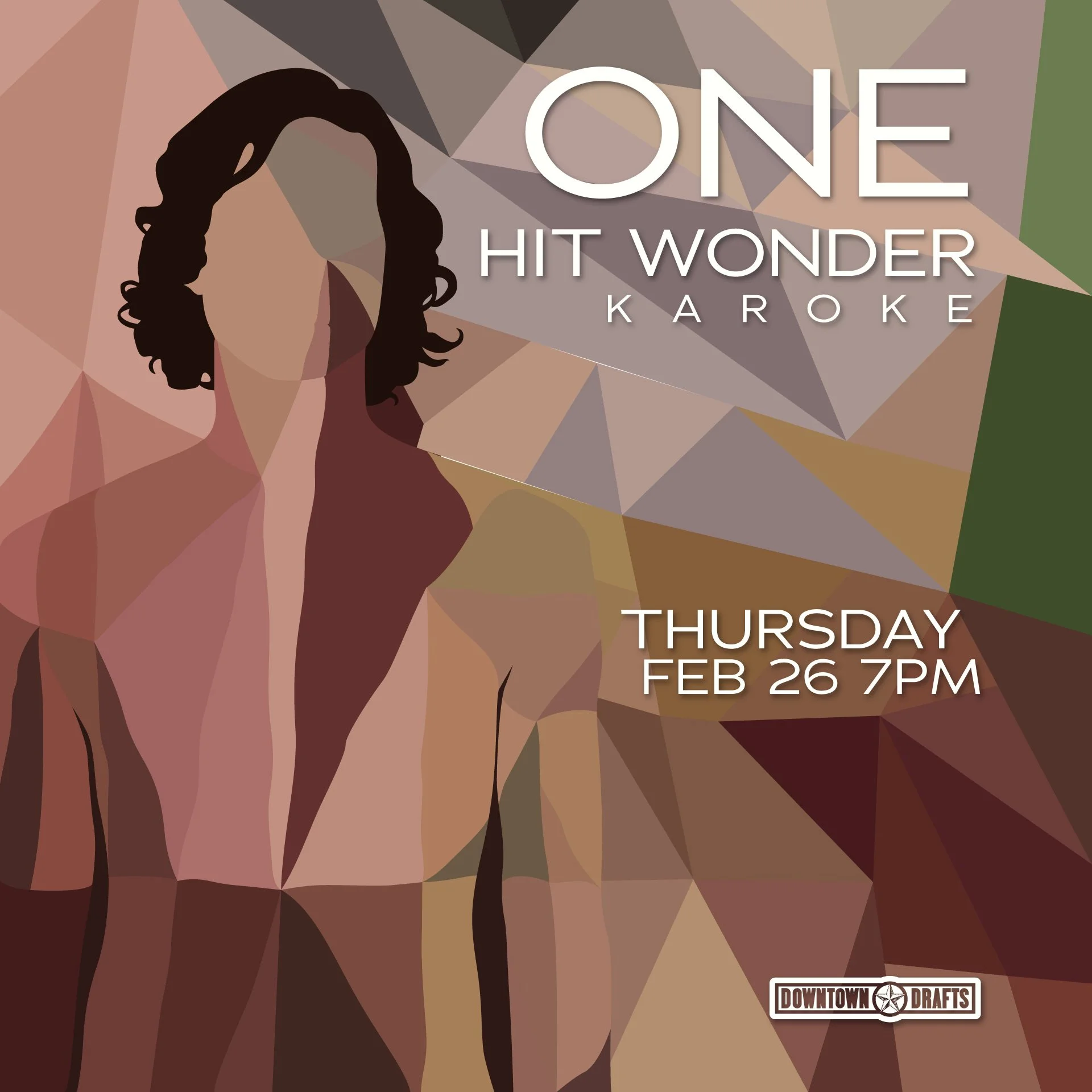 🎵IT'S ONE HIT WONDER KARAOKE YAAALLLL!!!!🎵
This Thursday, February 26th at 7pm. Get ready for a night of singing every word to a bunch of songs and having no clue who wrote them! Grab your friends, get a drink, and get ready to be all like "OO