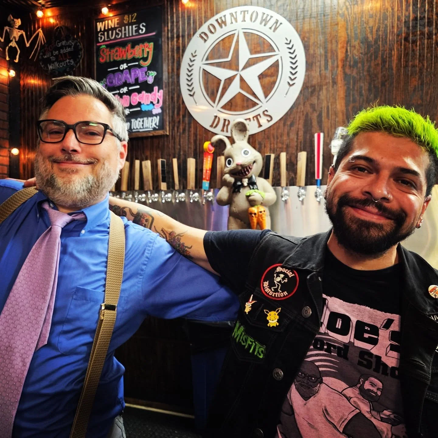 Yes we're open with 2 of the silliest dudes! See you soon! 🐣