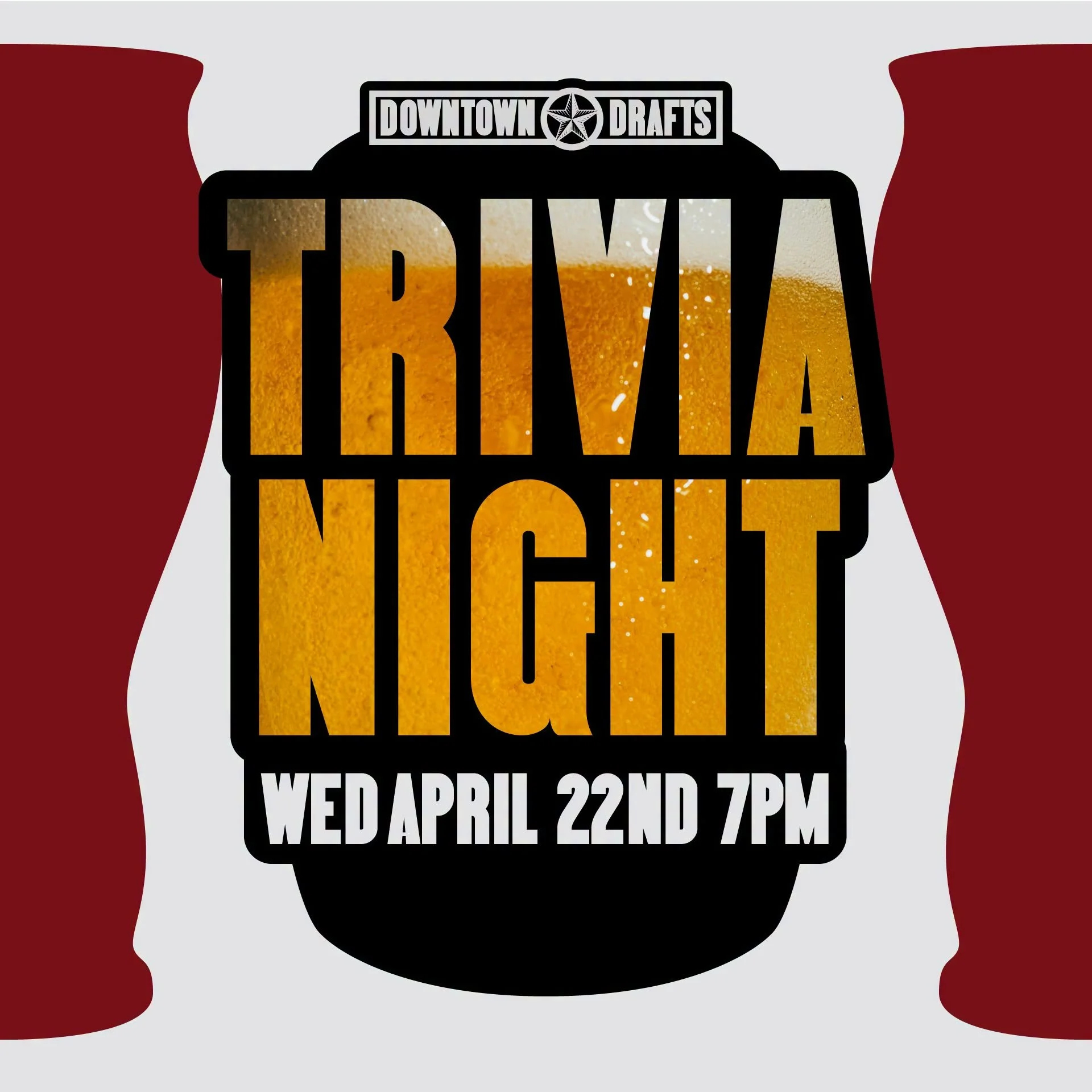 🧠🍻 GENERAL TRIVIA 🍻🧠

Back again on Wednesday, April 22nd at 7pm with a little bit of everything and a whole lot of &ldquo;I swear I know this.&rdquo;

Bring your crew, trust your gut, and see who ends up on top when the dust settles. Prizes, bra