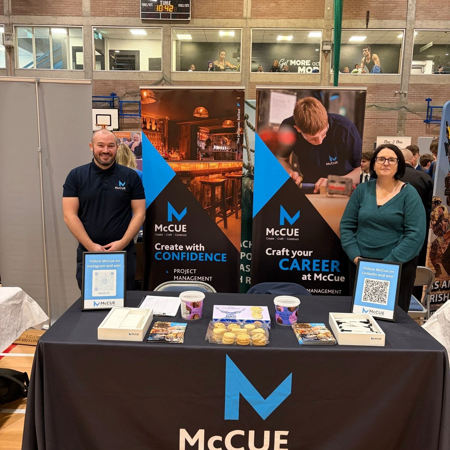 McCue is at the Antrim and Newtownabbey Job Fair today!

A fantastic opportunity to meet talented people and talk about the exciting career paths in the construction industry. Michelle Cummins and Tyrone Costello are on hand to share insights into ou