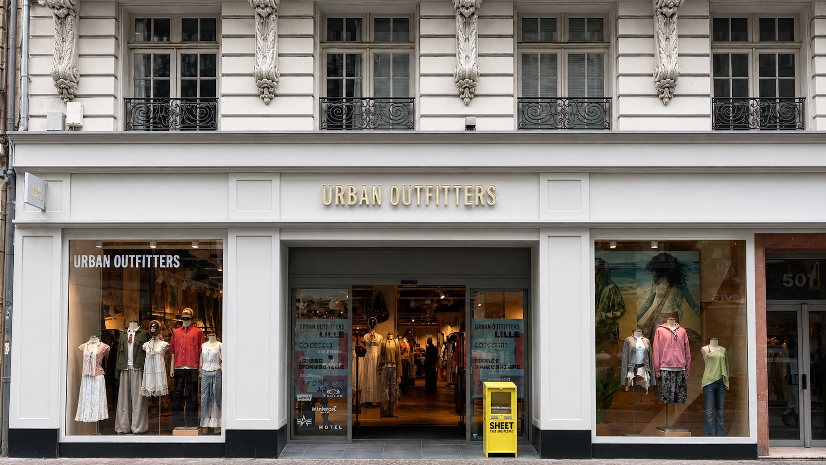 McCue has completed its latest retail fit-out project for Urban Outfitters in Lille, France.