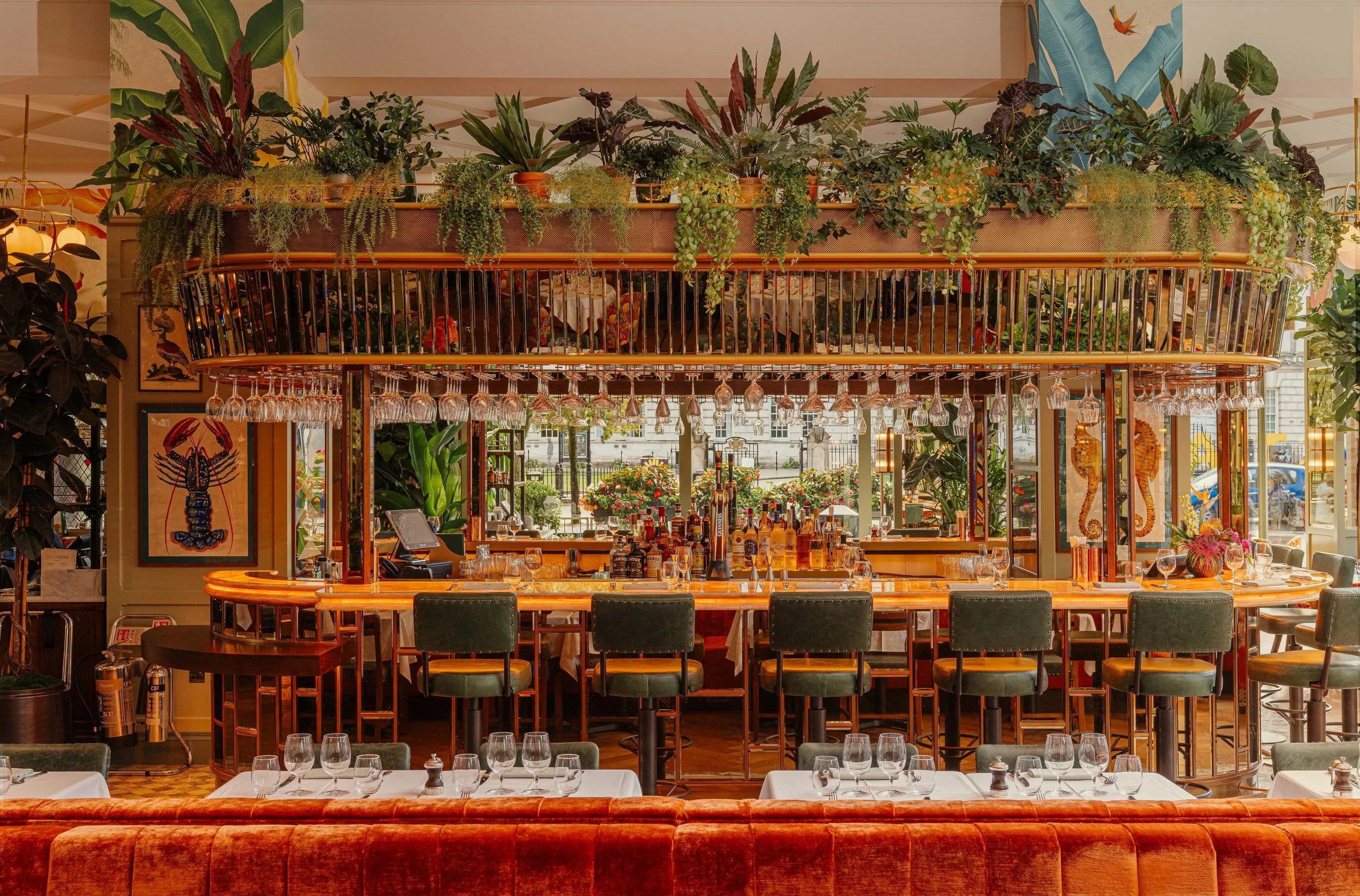 the main bar of the ivy brasserie in cleaver house belfast