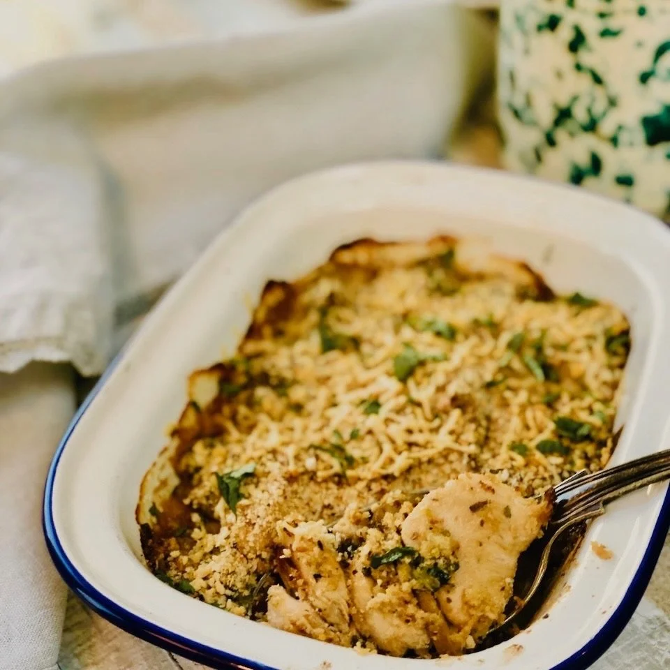 Chicken & mushroom gratin