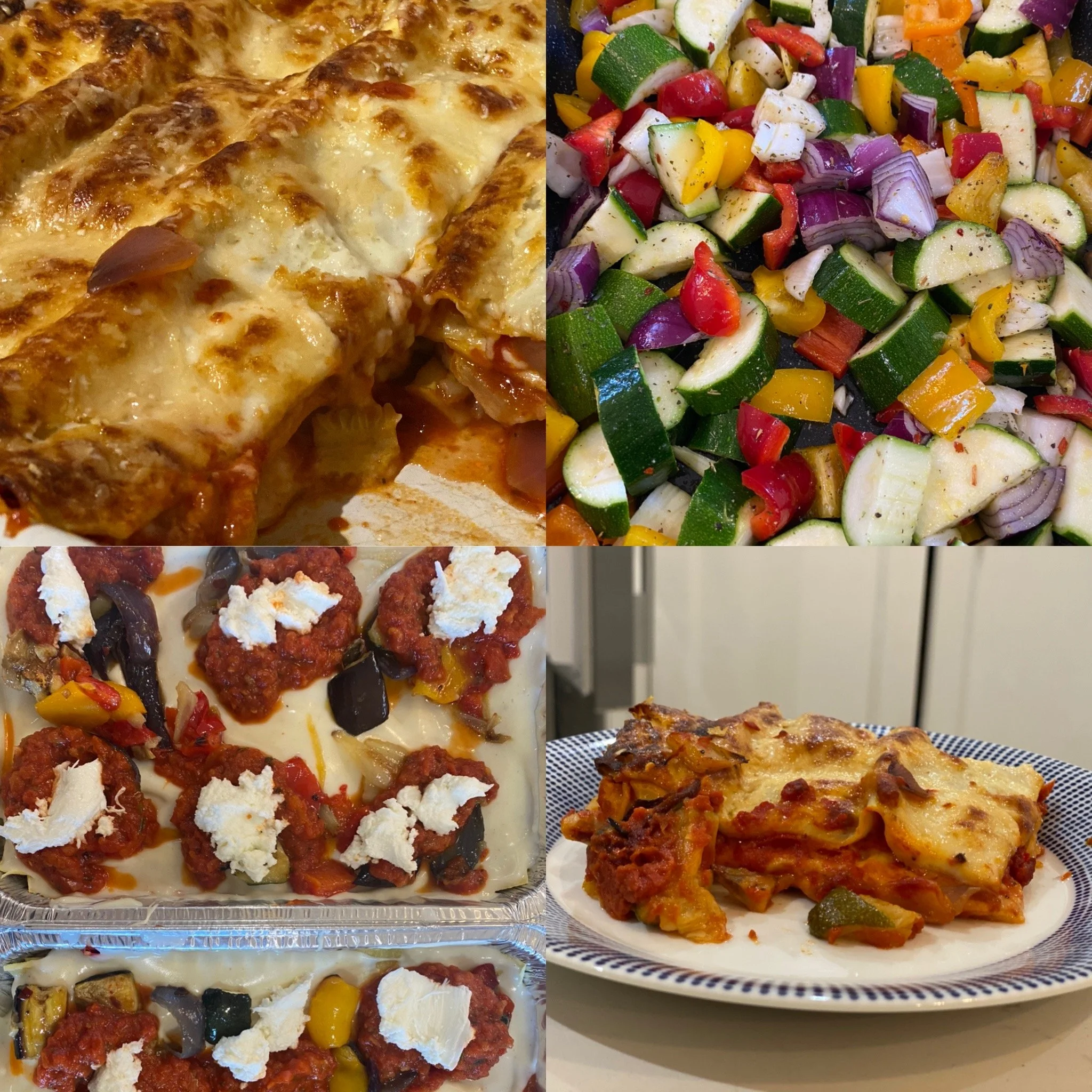 Roasted Mediterranean vegetable lasagne