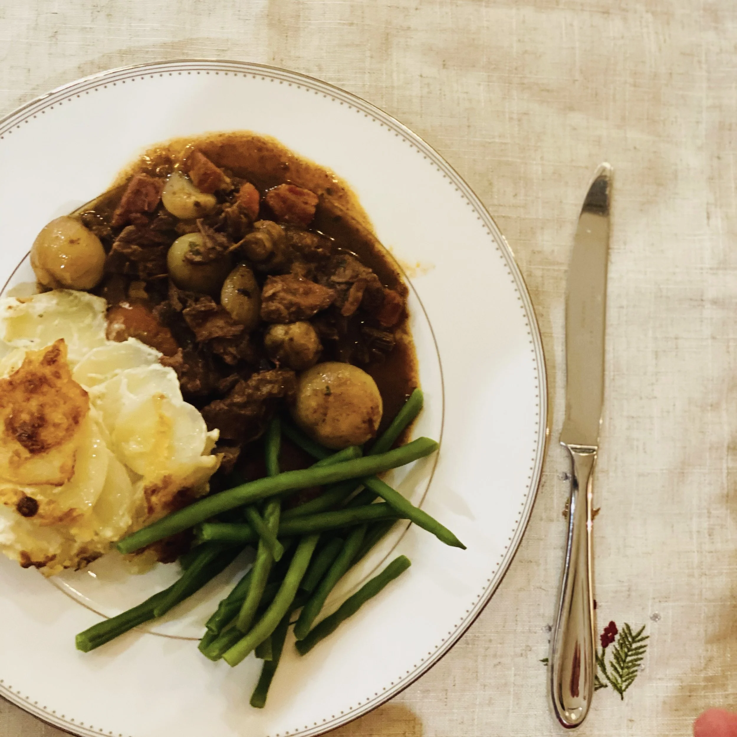 Beef bourguignon