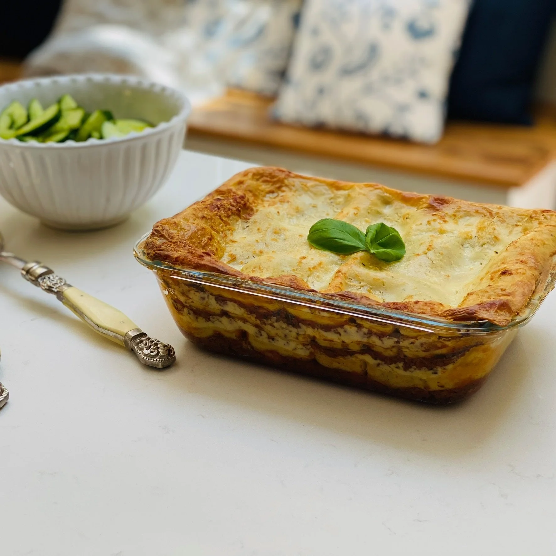 Beef lasagne