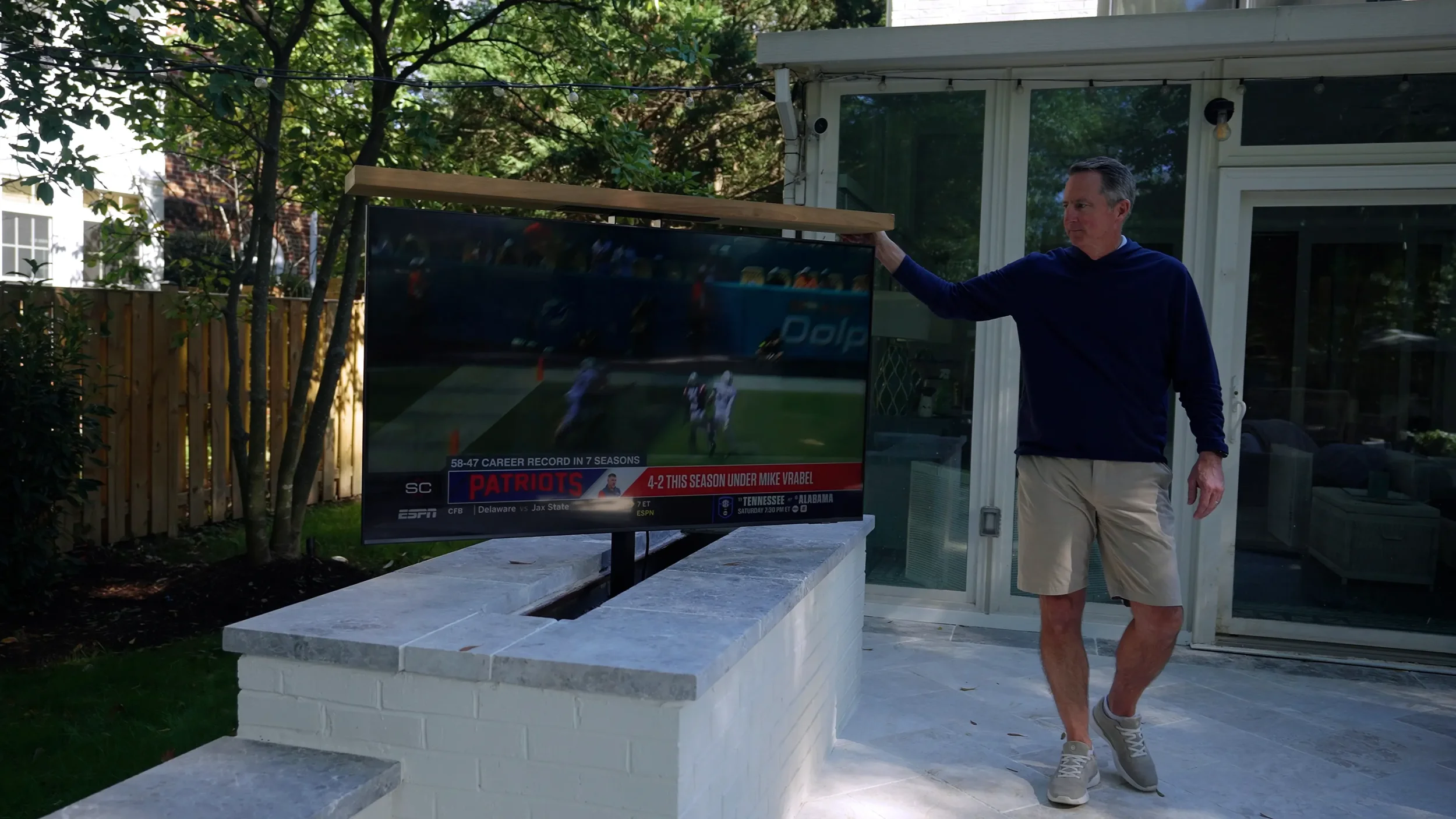 Well-planned outdoor entertaining space by a landscaping company in Alexandria, VA