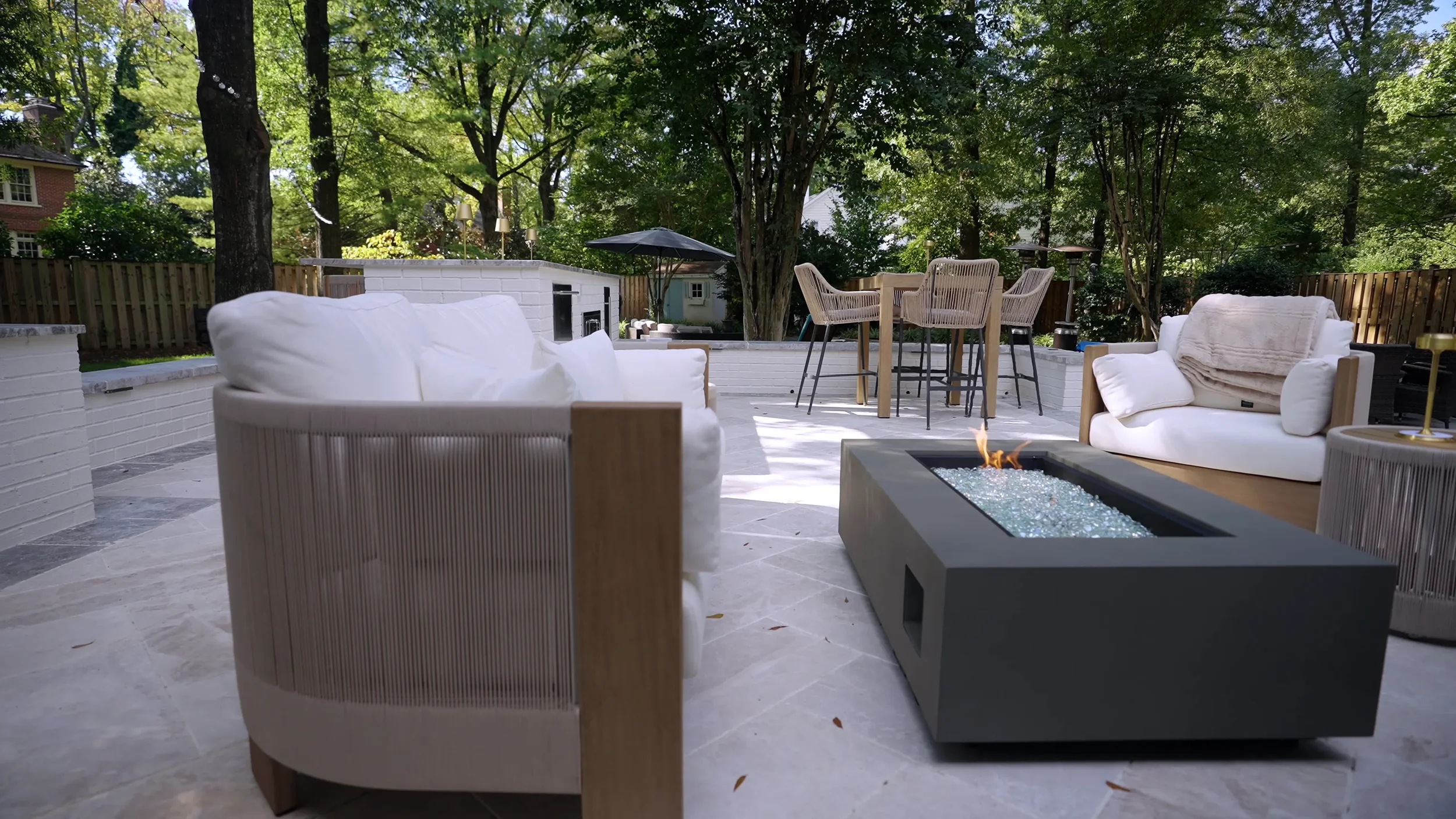 Outdoor fireplace in Alexandria, VA