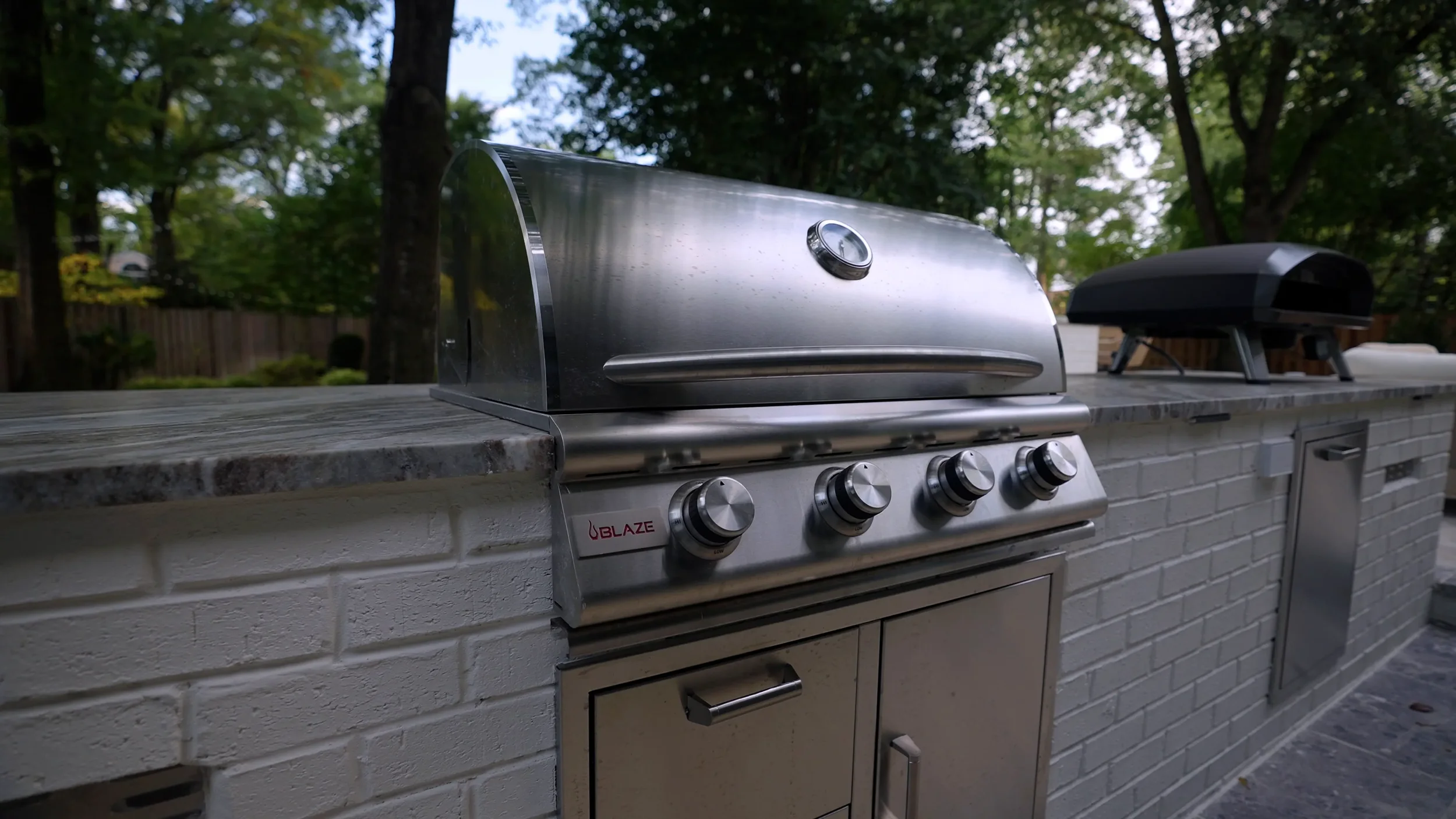 Outdoor grill area in Alexandria, VA