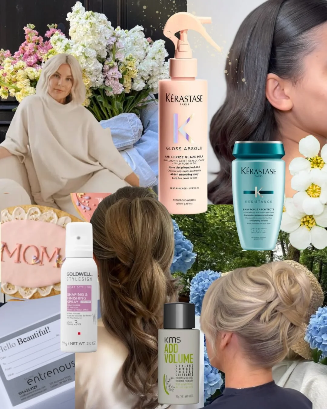 Mood for May ✨🌸

💐 For Mother&rsquo;s Day
 Book a blowout style for this Friday or Saturday and receive a complimentary Goldwell Intensive Serum Treatment 

This month we are focusing on prep, care, and maintenance to make sure your style not only 