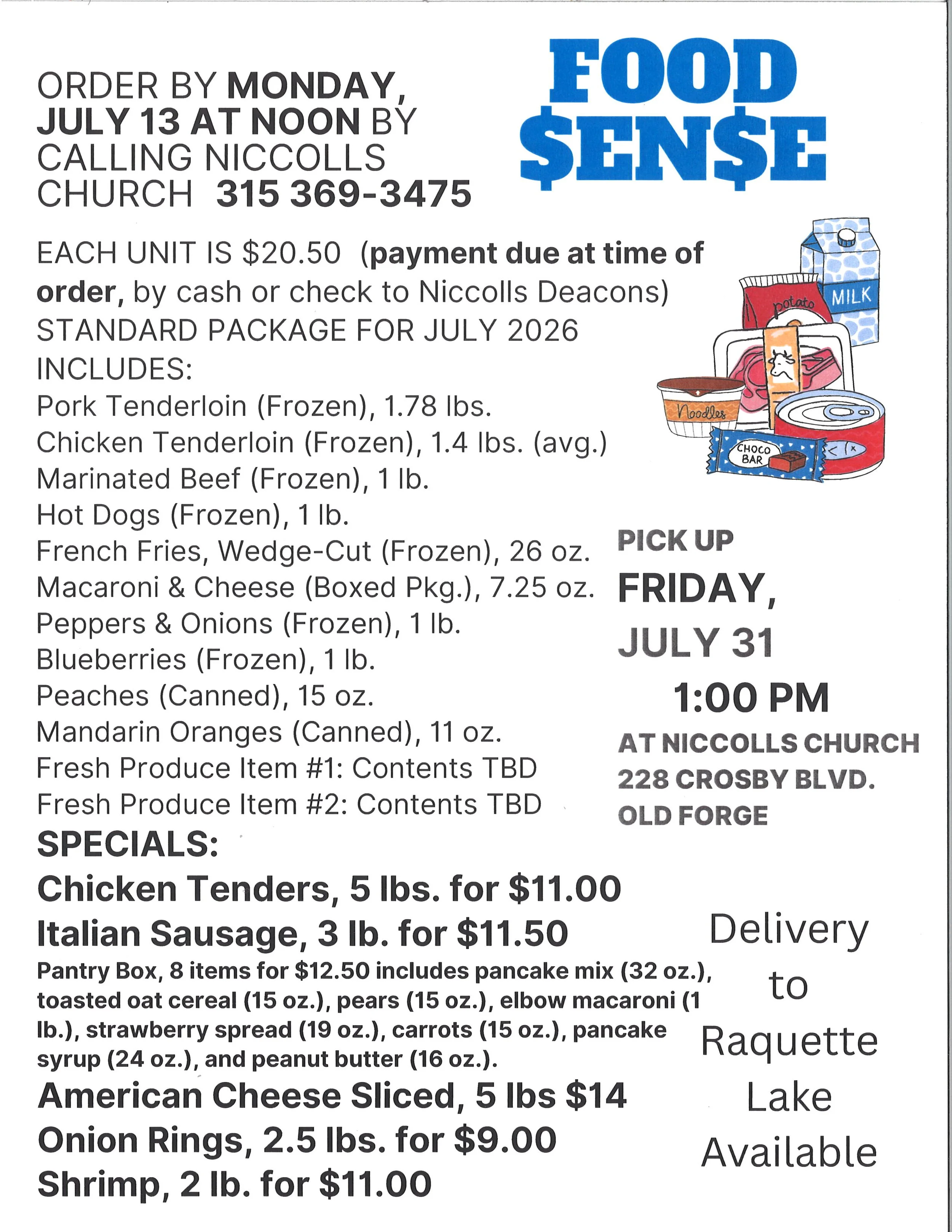 July Food Sense