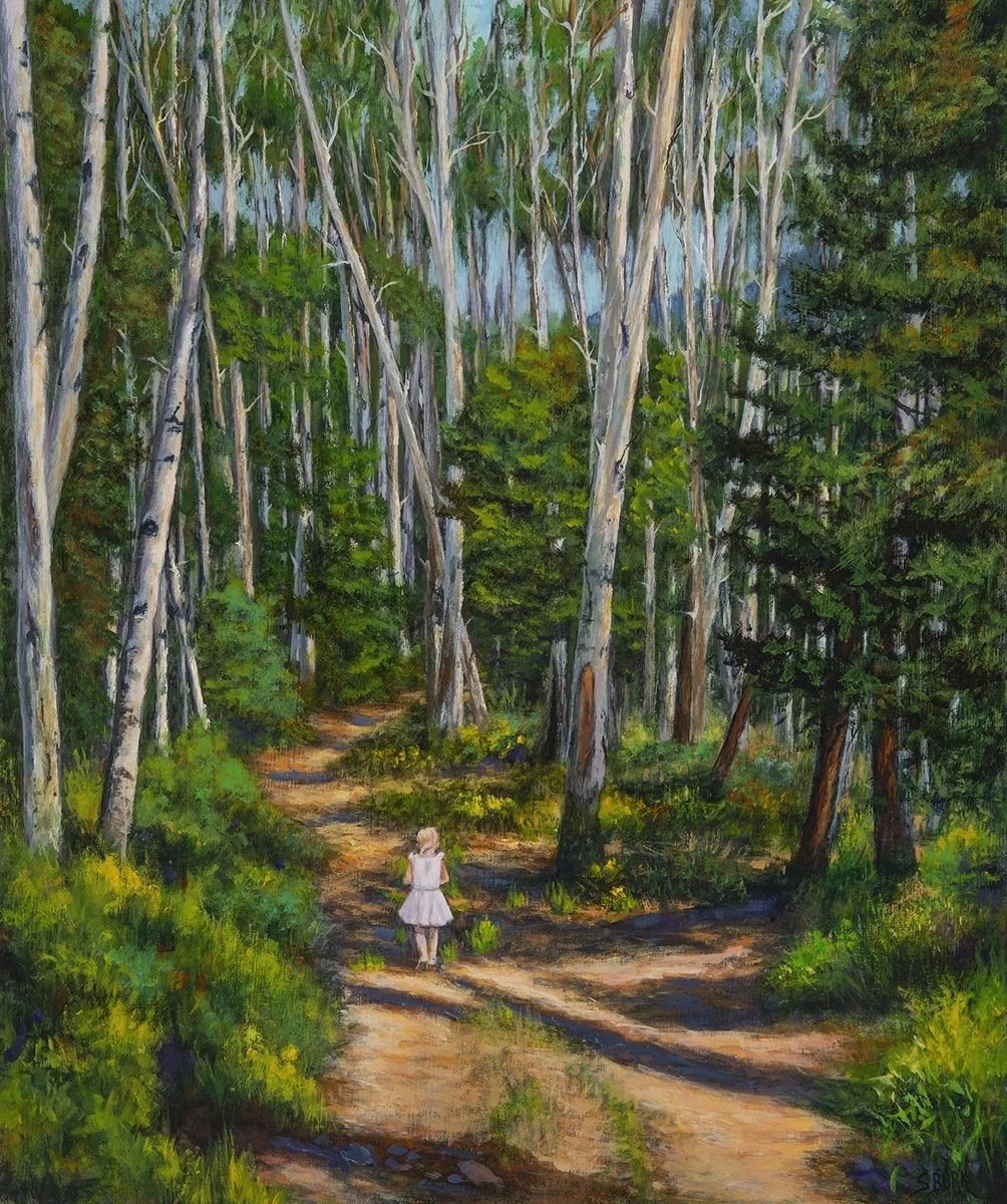 "Annie In Wonderland"  Acrylic, By Stephanie Burk