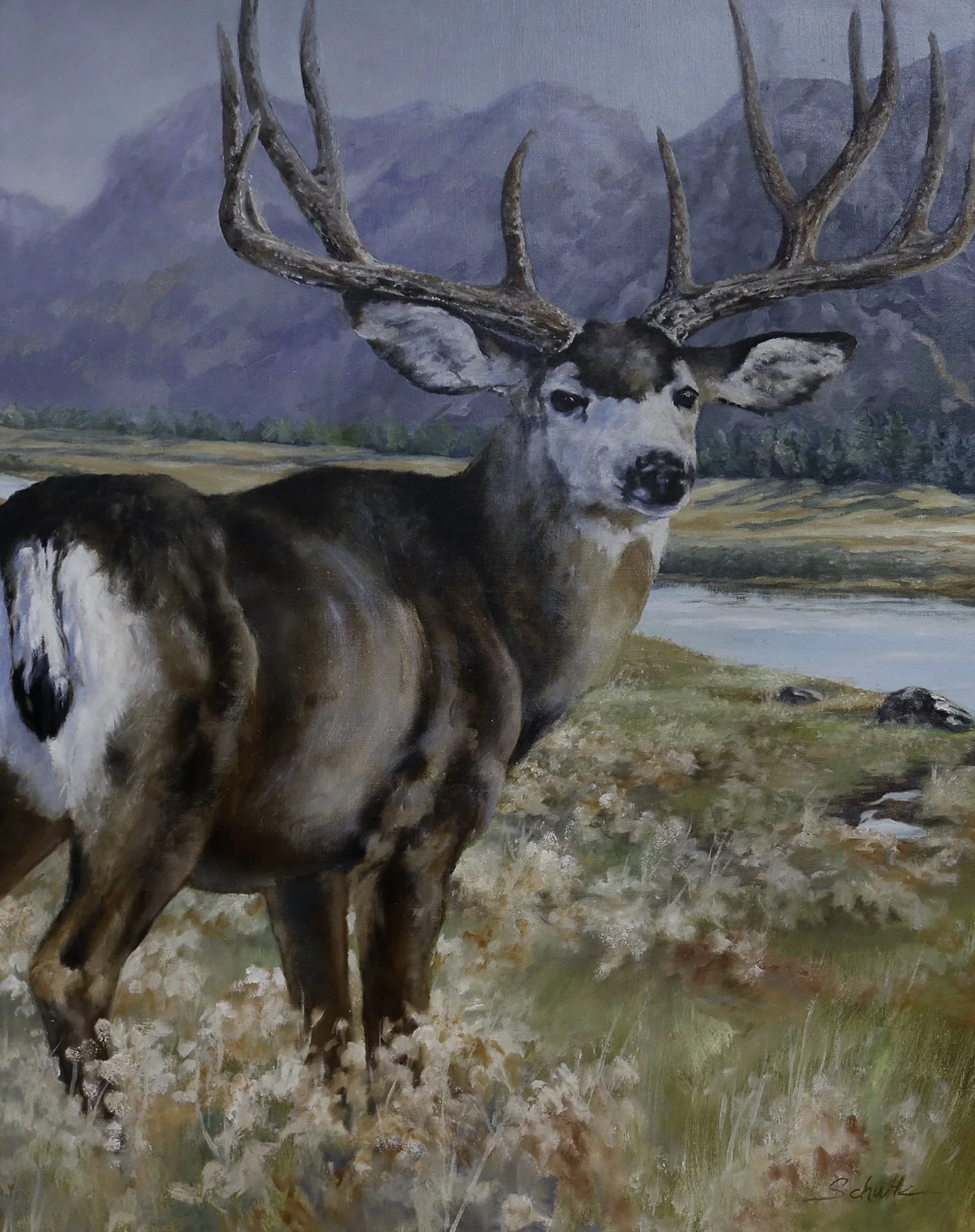 "Once Upon A Time In The West"  Oil, by Sandra Schultz