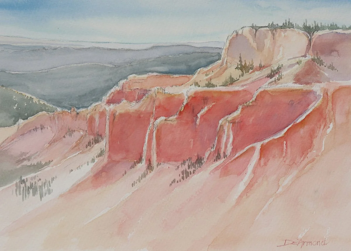"Sundance"  Watercolor, By Susan De'Armond