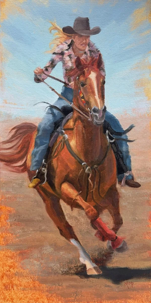 "Ride-em Cowgirl"  by Tara Kemp