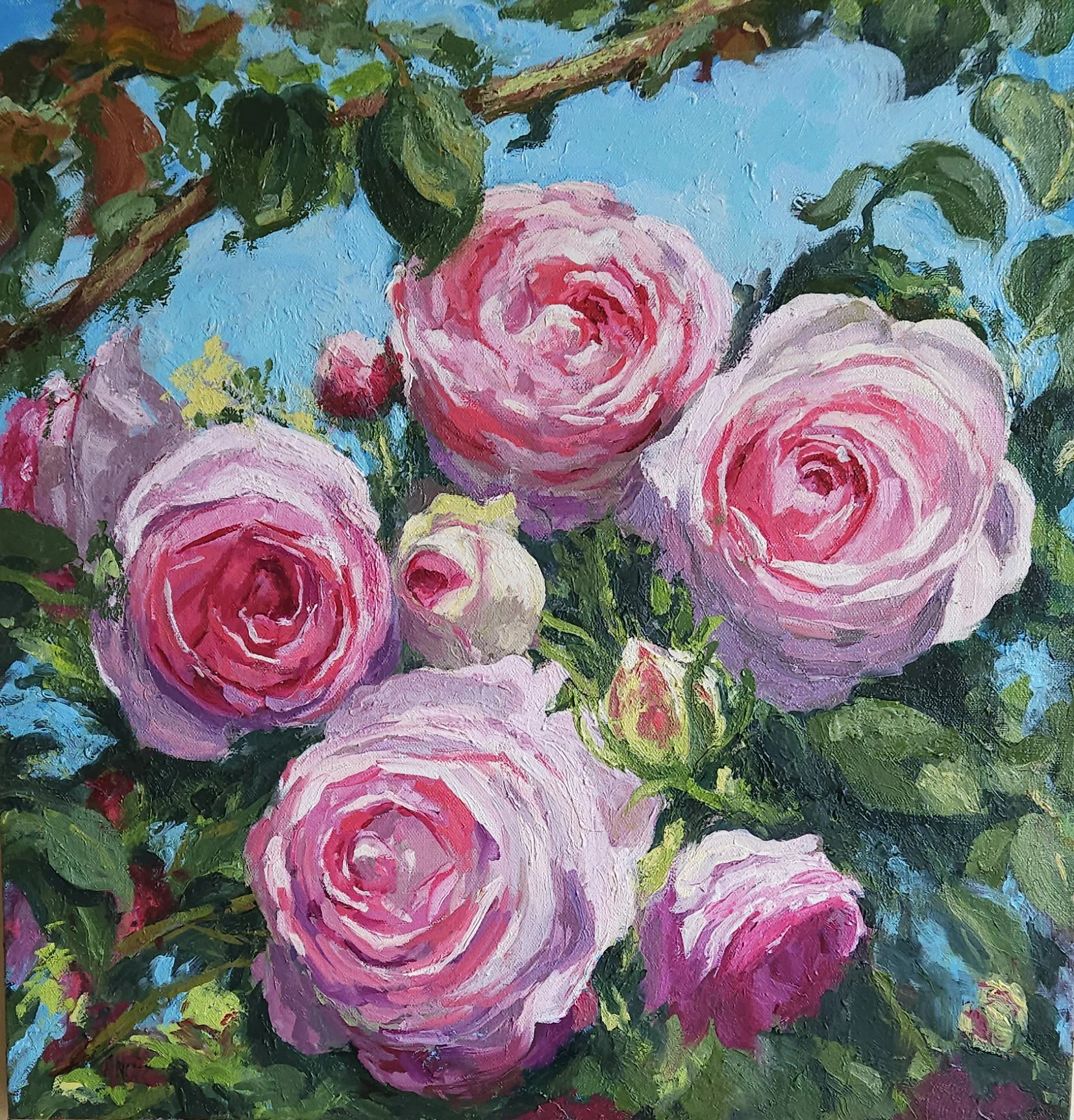 "Eden Climber"  Oil, by Andria Sullivan