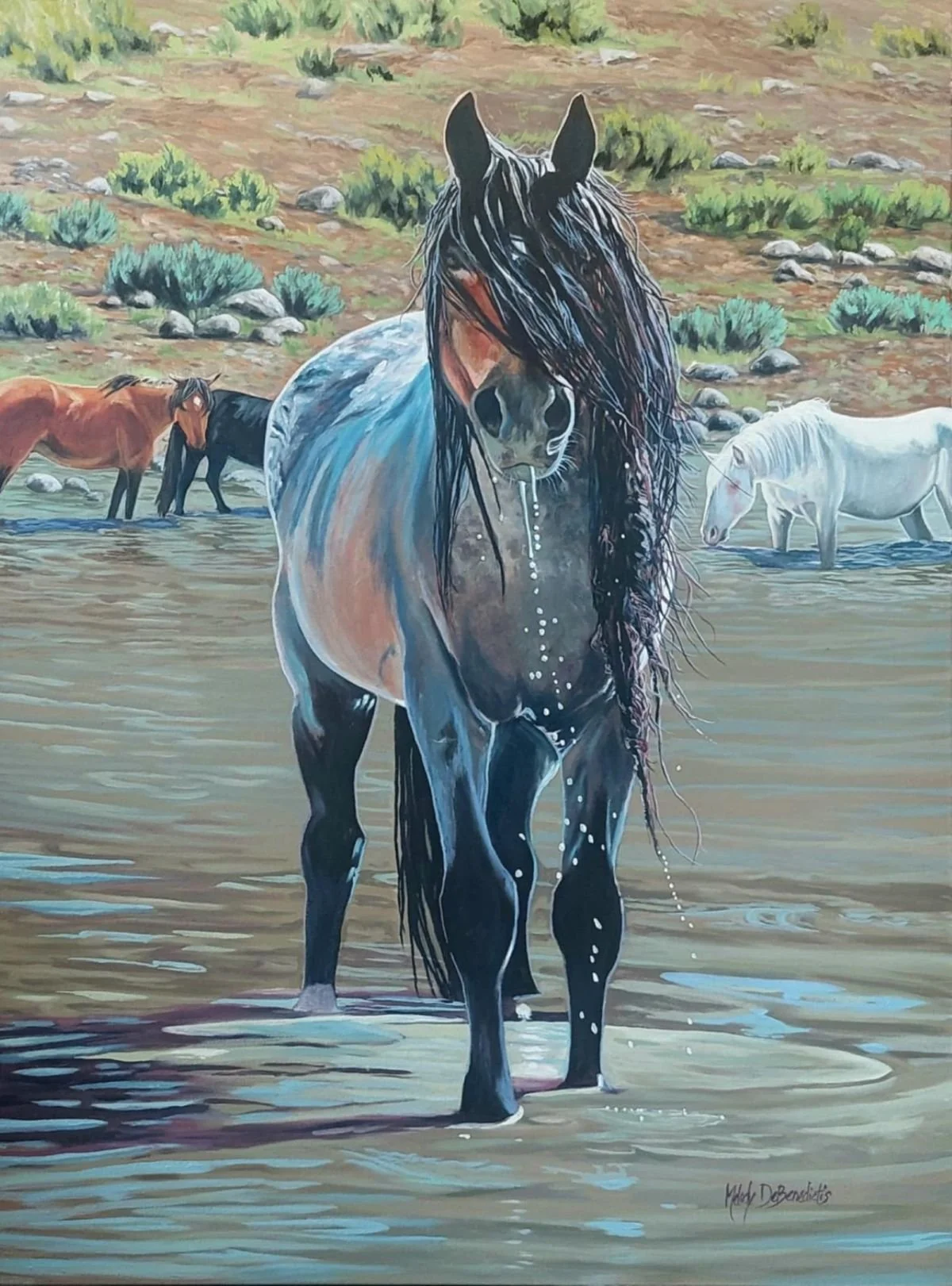 "Sacred Water, Sacred Spirit" Oil, by Melody DeBenedictis