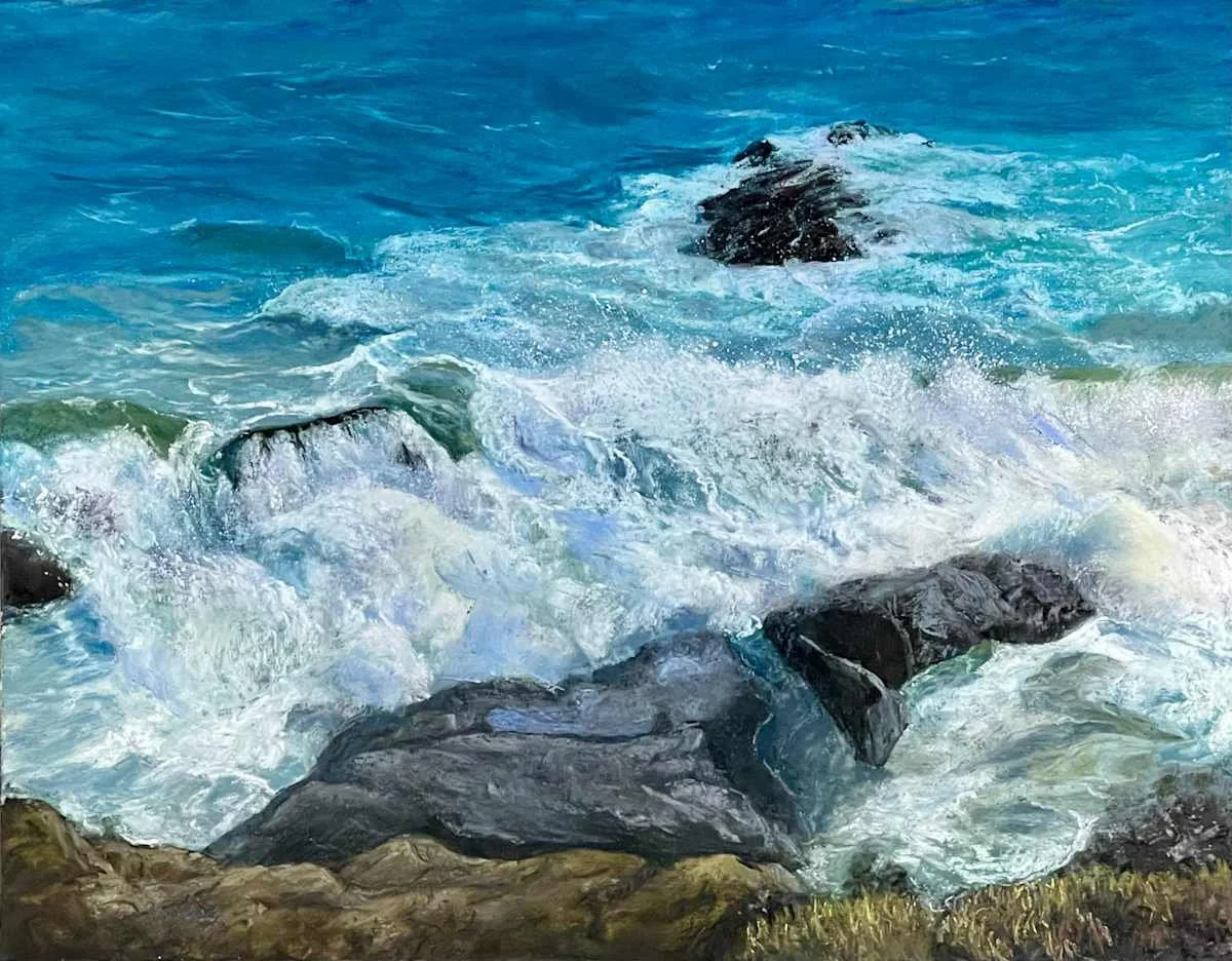 "Sea Symphony"  Pastel,  By Virginia Kamhi