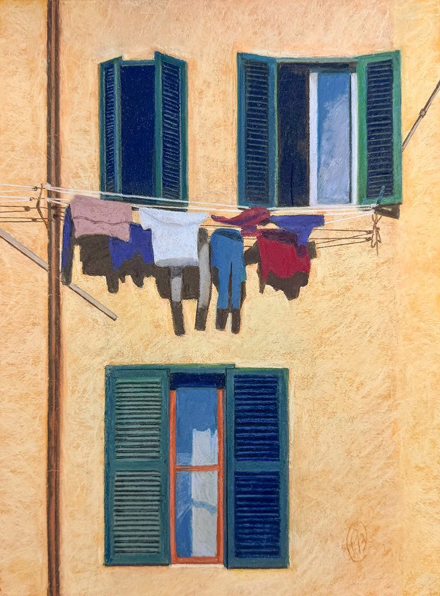 "On The Line" Soft Pastel, by Patricia Bradley