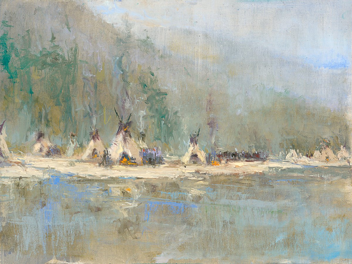 "It Takes A Village"  Oil,  By Leah Lucas