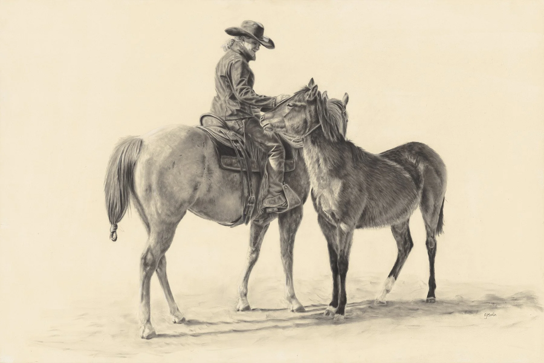 "Where It All Begins"  Charcoal, by Rhonda Morfin