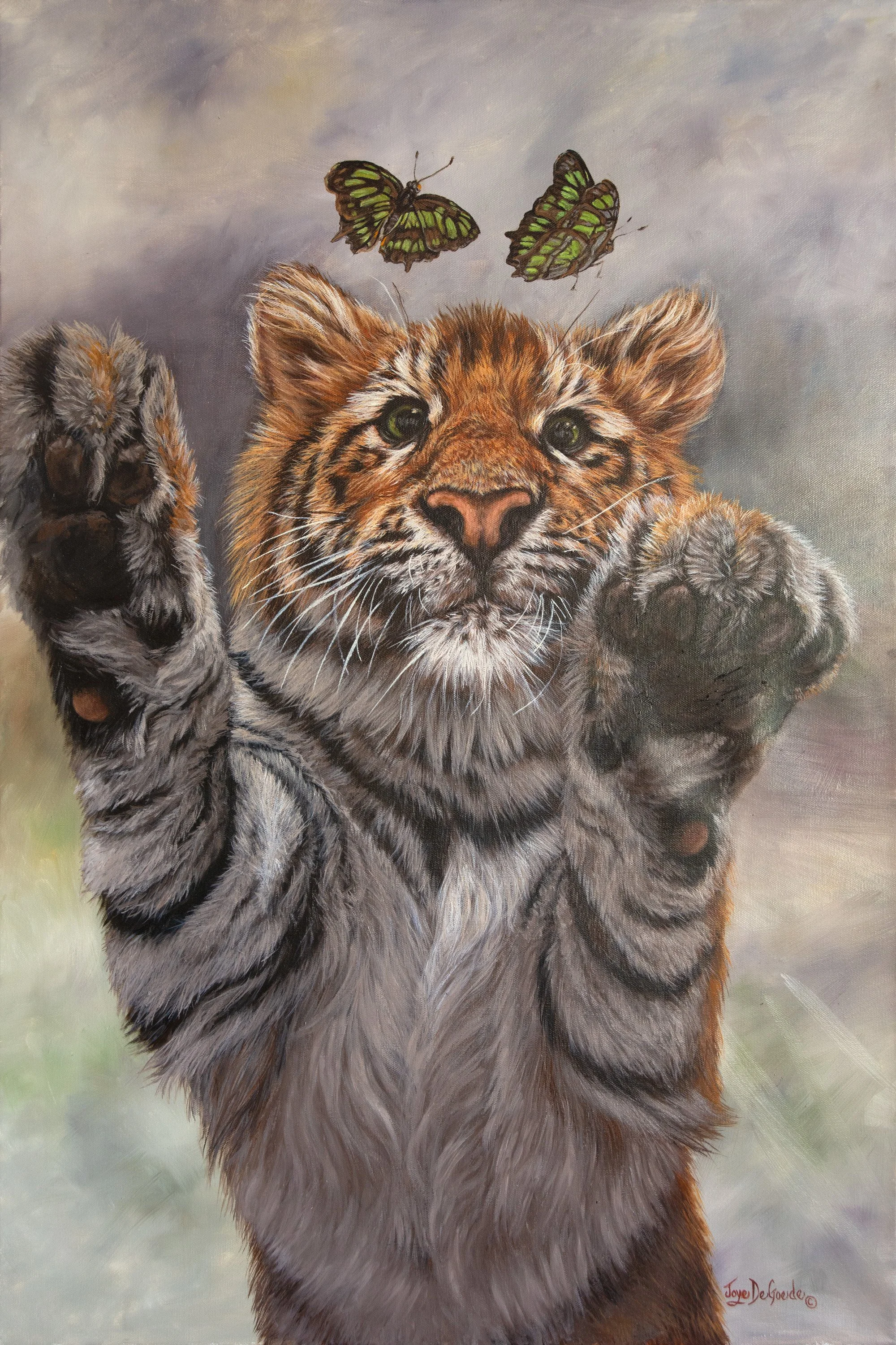 "Missed By A Whisker" Oil, by Joye DeGoede