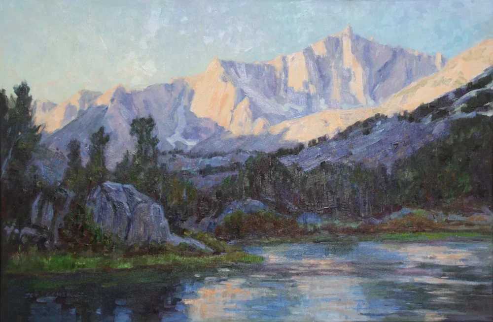 Mountain scene painting by Joy Gonzalez