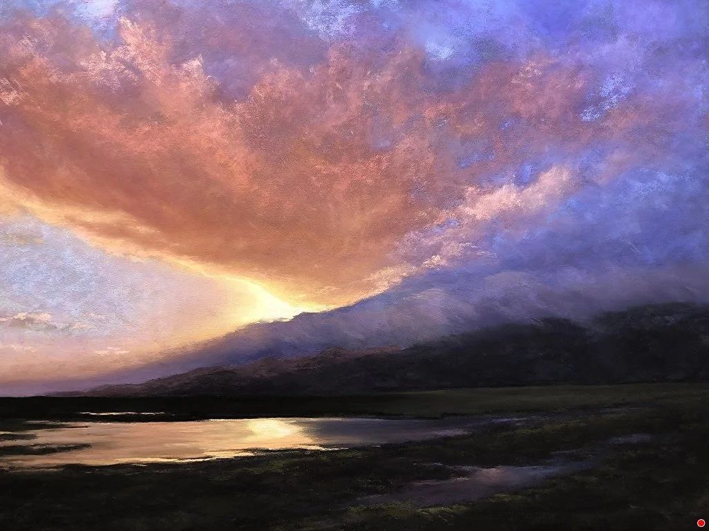 sunrise pastel painting by Kelly Hine
