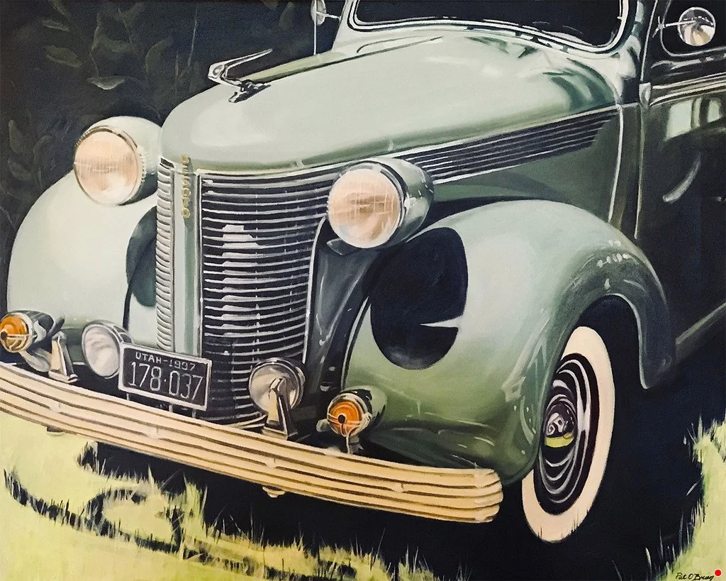 Painting of a classic car by Pat OBrien