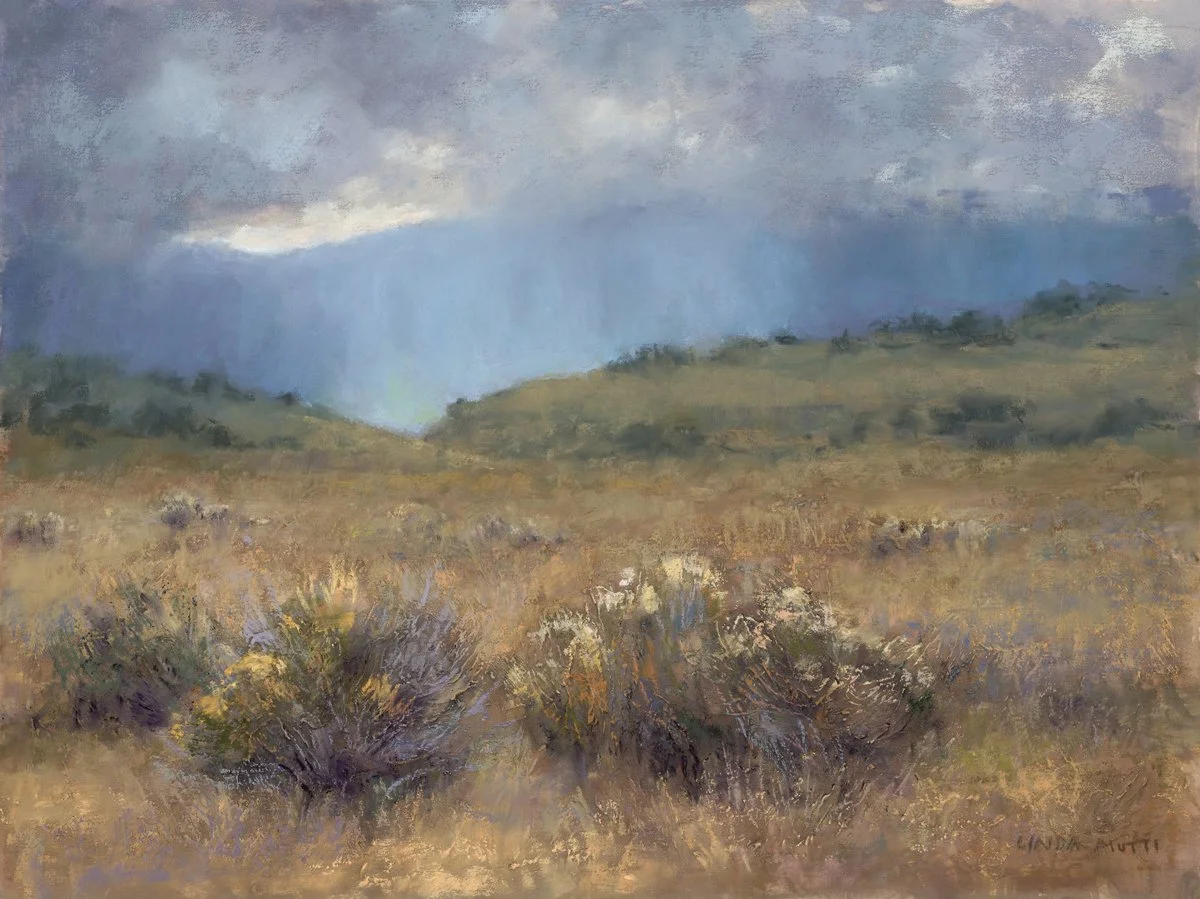 "A Break In The Storm" Pastel, by Linda Mutti