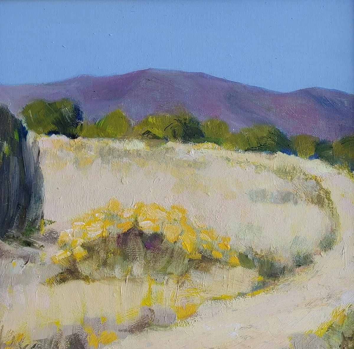 "Chamisa And Sangre de Cristo" Oil, By Susan Slomski