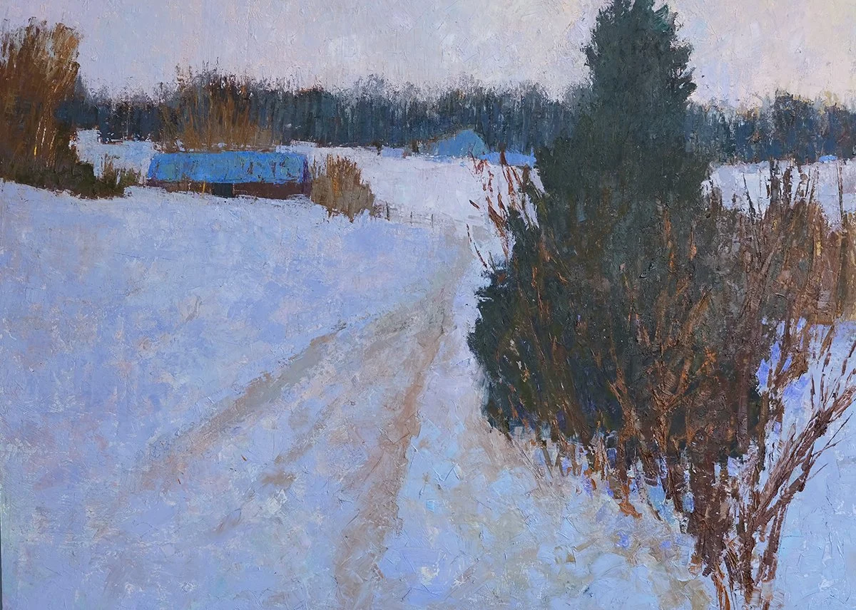 "Blue Winter" Pastel, by Carol Wasson