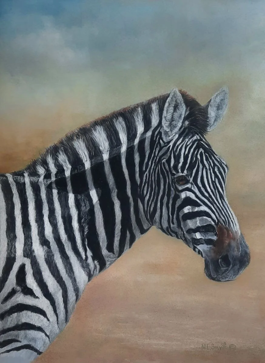 "Zebra" Pastel, by Nancy Smyth