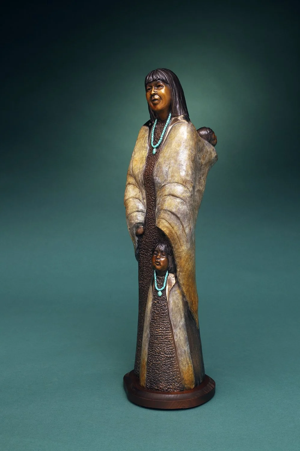 "Out With Mom"  Bronze, by Felicia