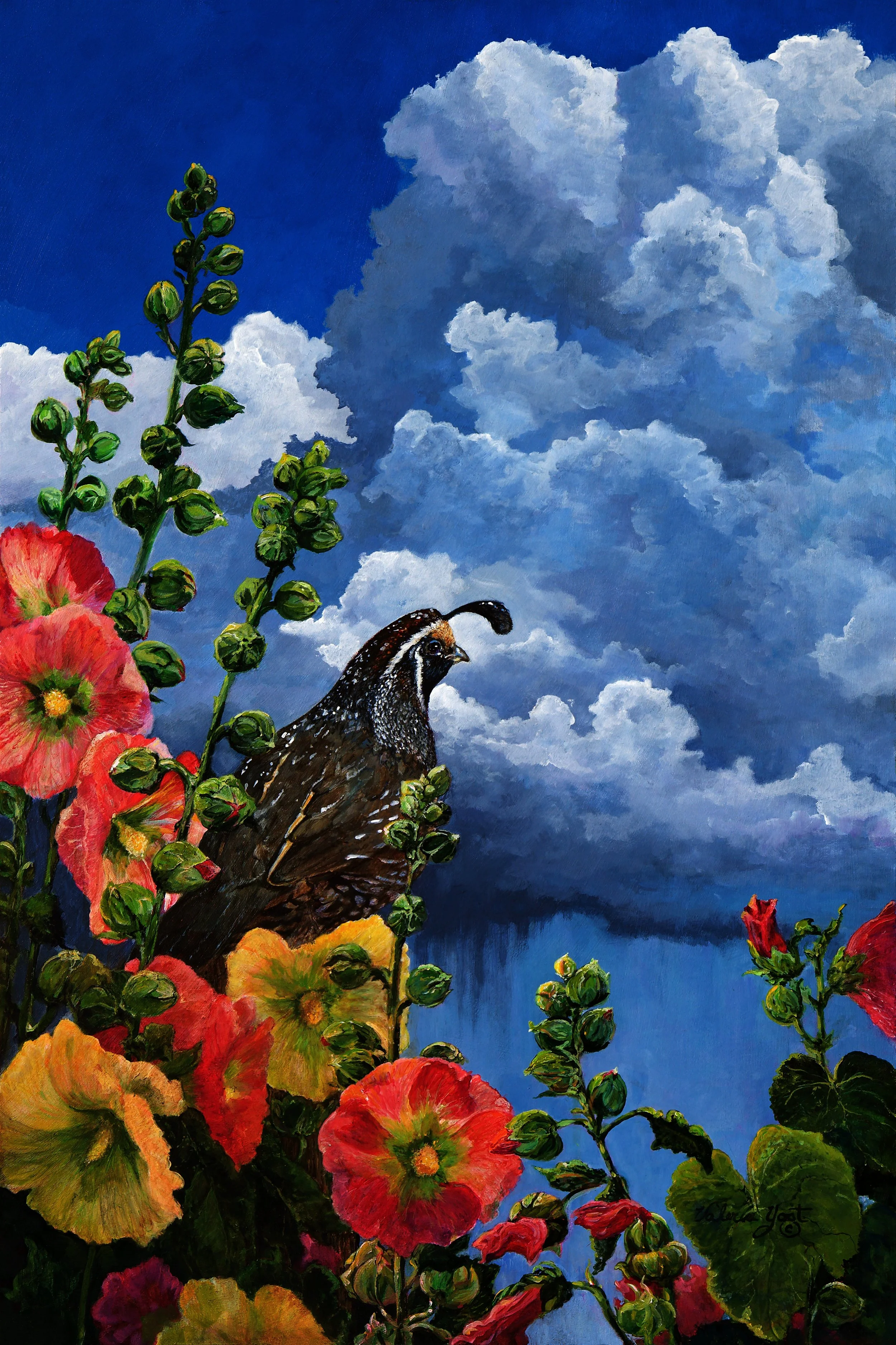 "The Blessing Rain"  Acrylic, By Valeria Yost