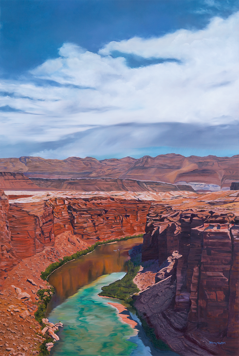 "Navajo Bridge"  Oil, by Bethany Stephan