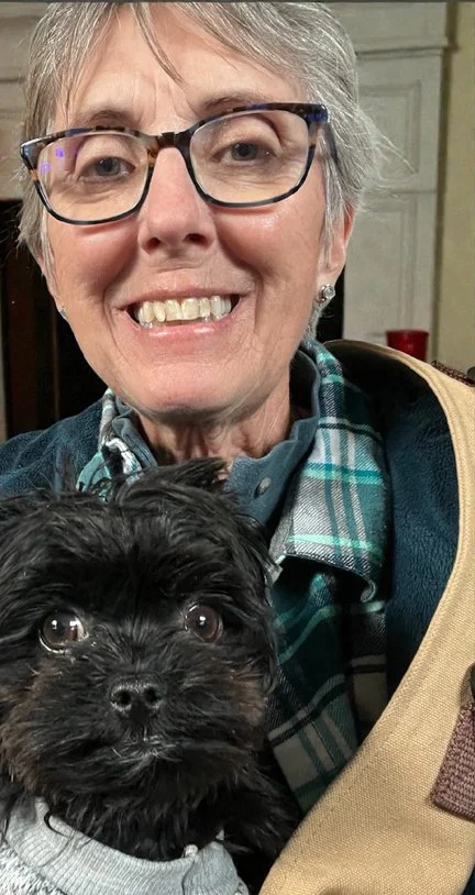 Mary Jabens and her dog