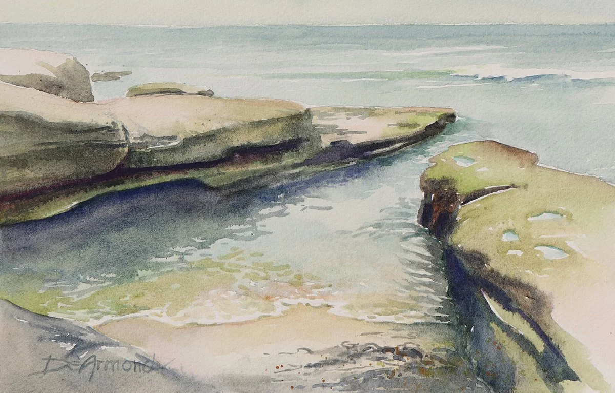 "Low Tide" Watercolor, by Susan De'Armond