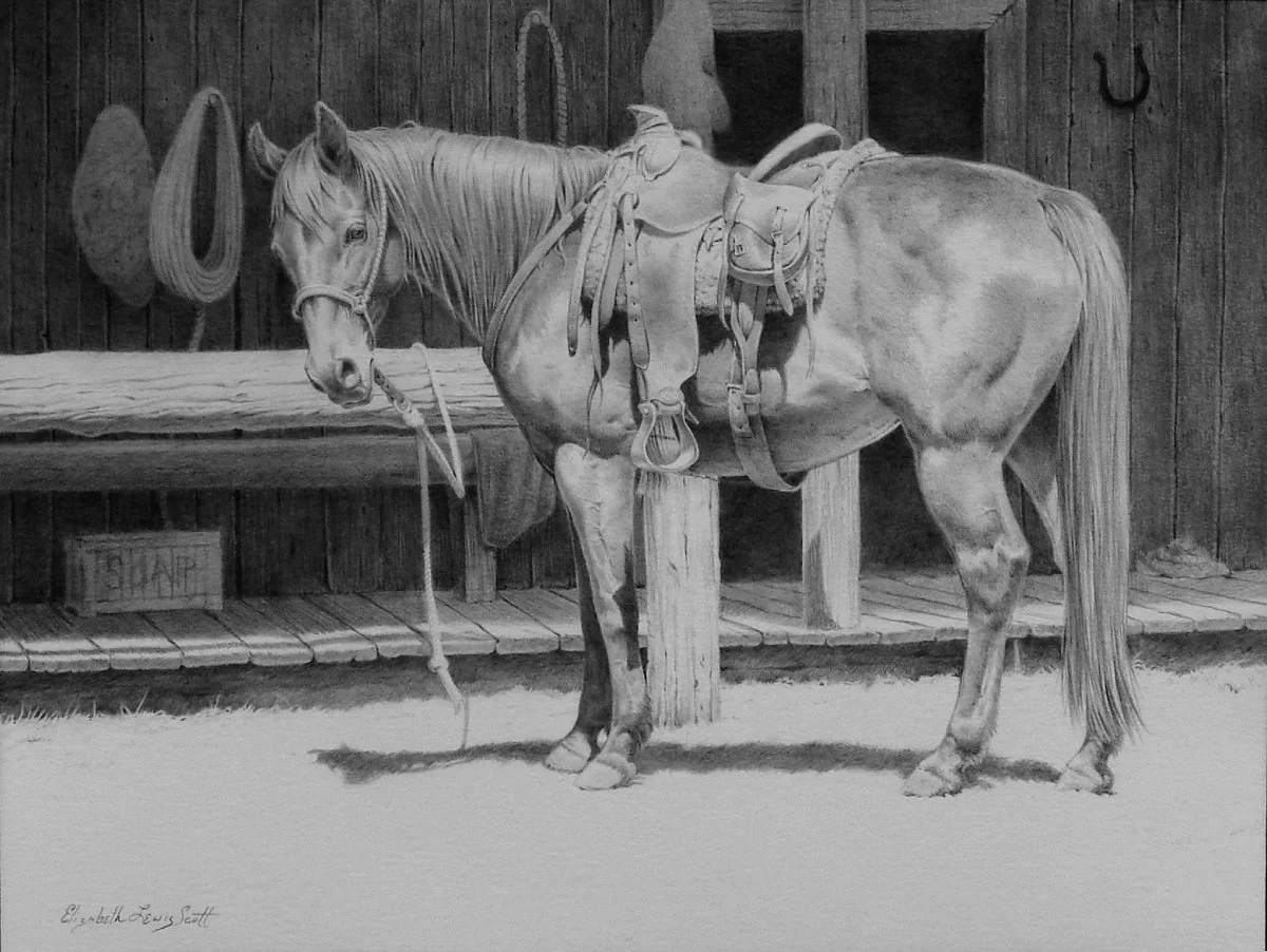 "Ready When You Are" Graphite, by Elizabeth Lewis Scott