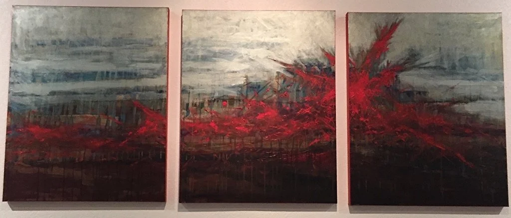 Abstract painting by Parks Lowe