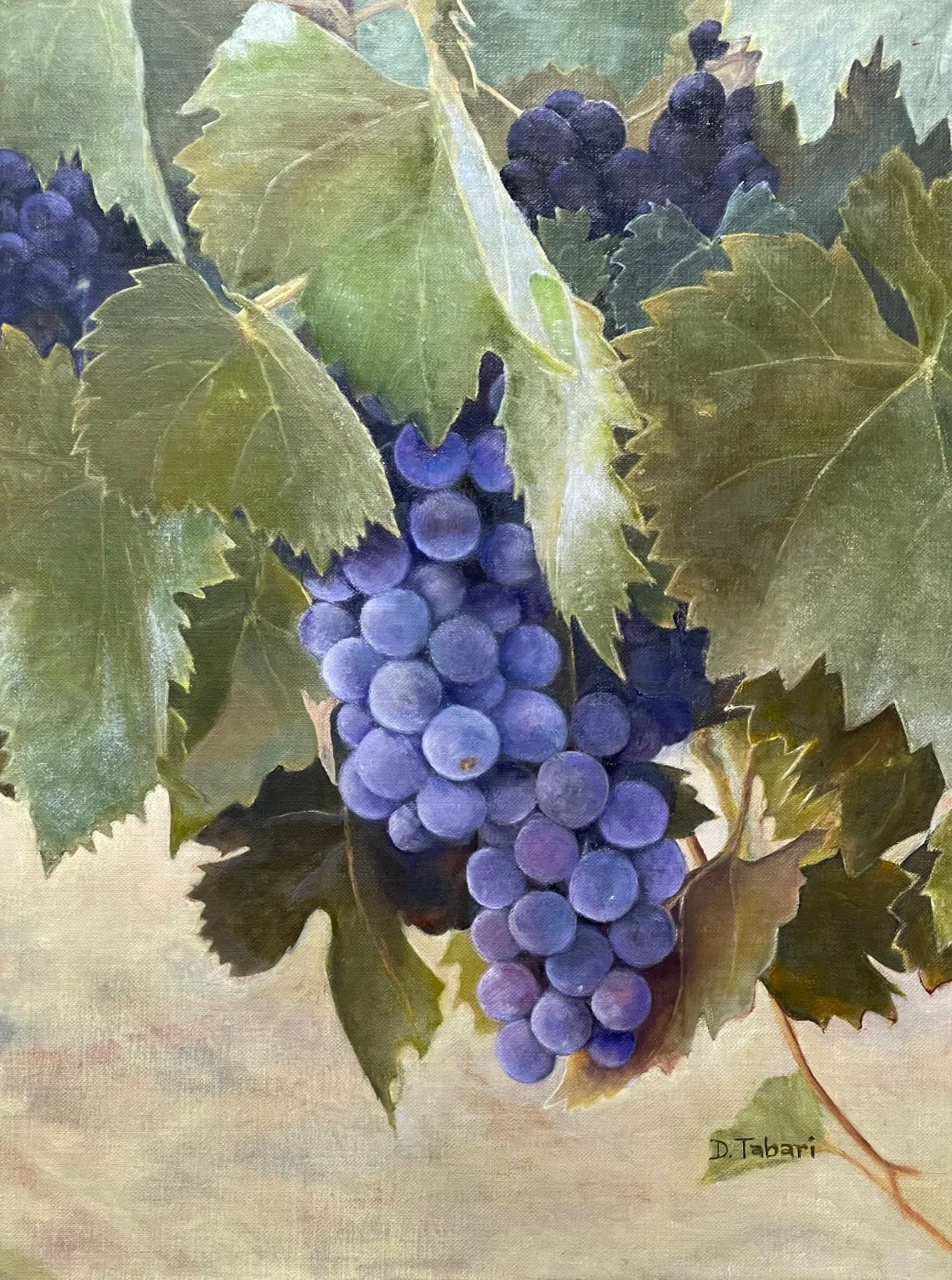 "To Be Wine" Oil, by Denise Tabari