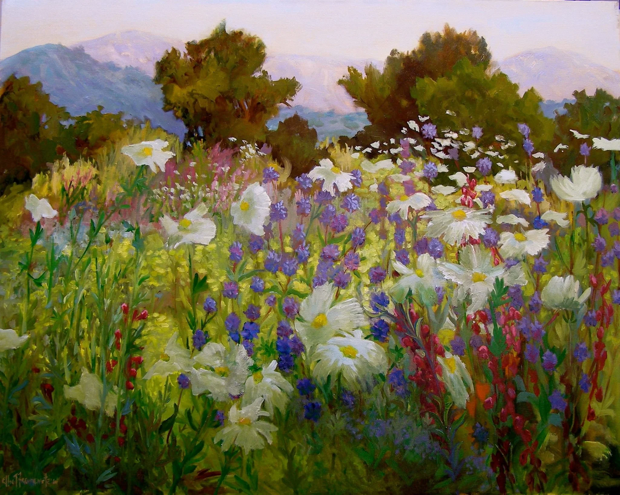 Garden painting by Ellie Freudenstein