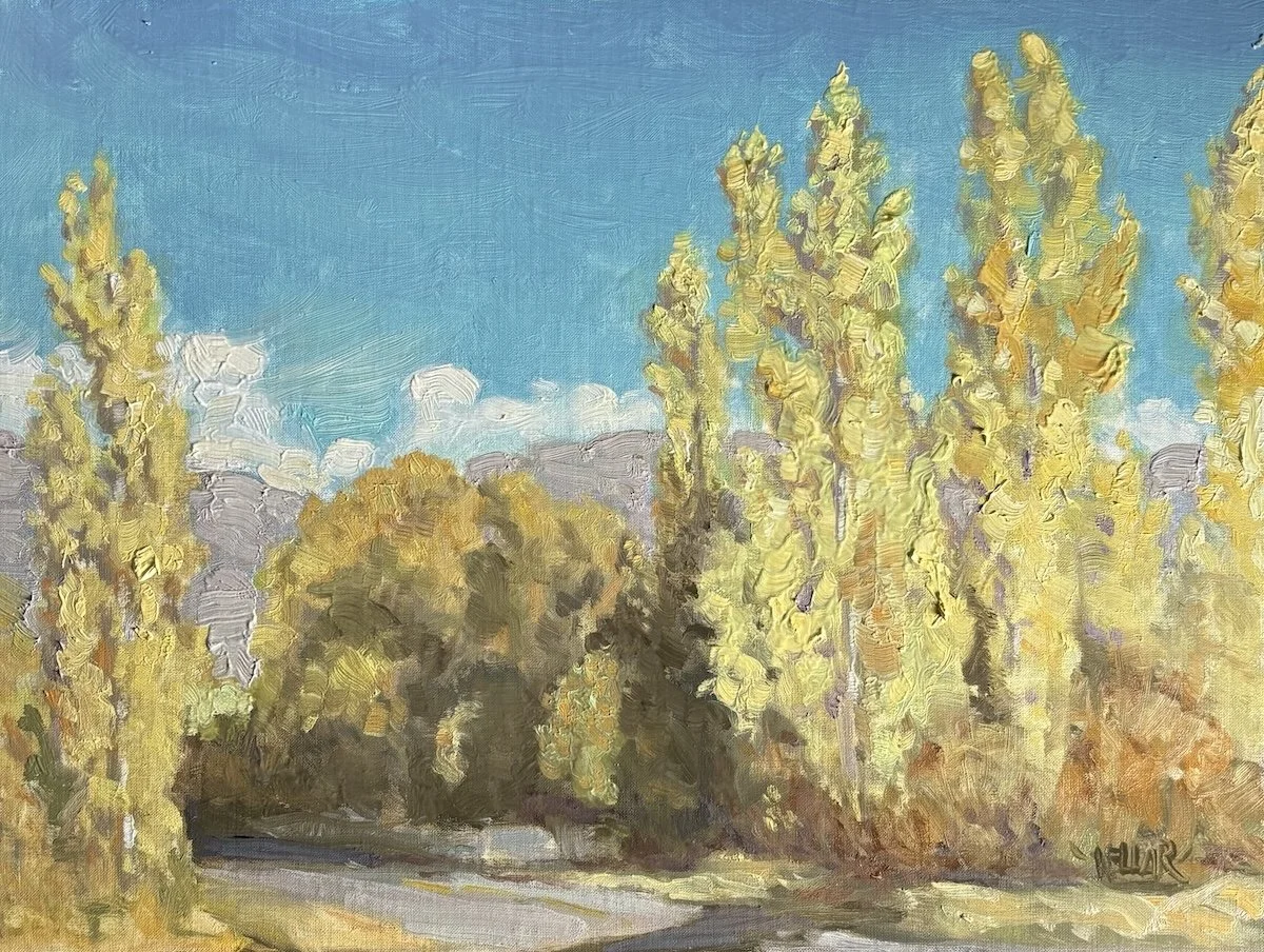 "Fall On Alamo Street"  Oil, by Martha Kellar
