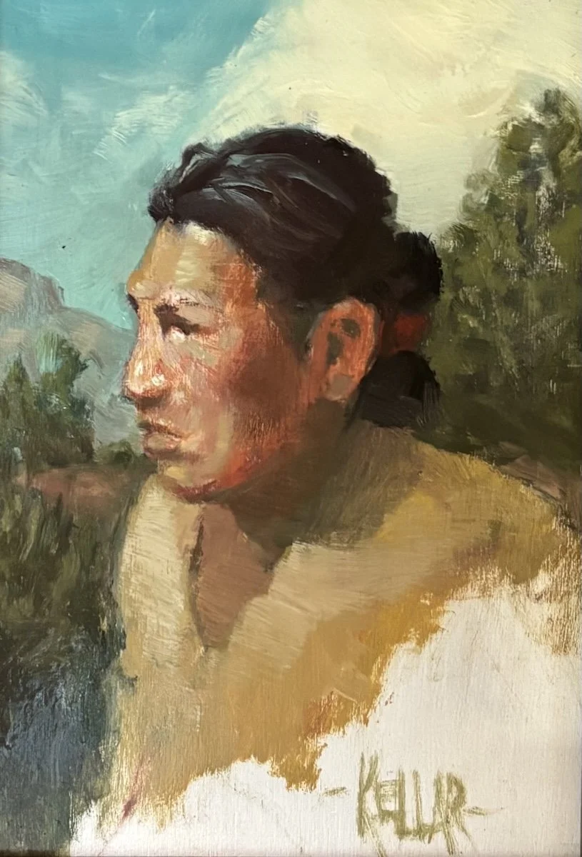 "The Watcher"  Oil, by Martha Kellar